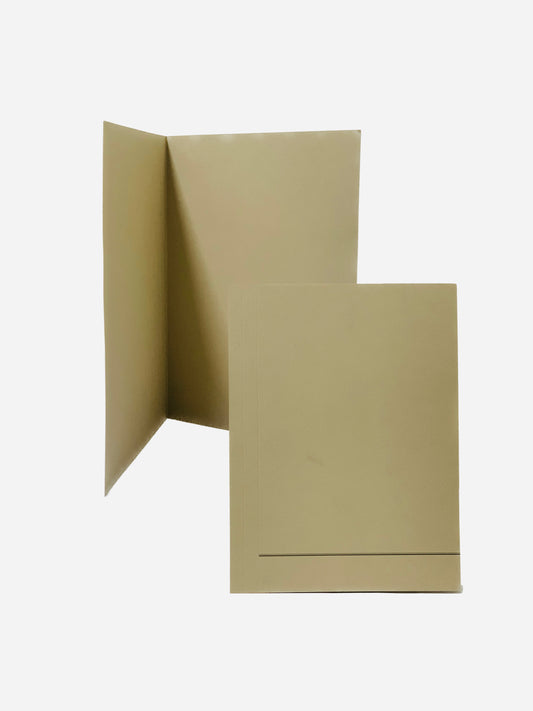 Square cut folder brown