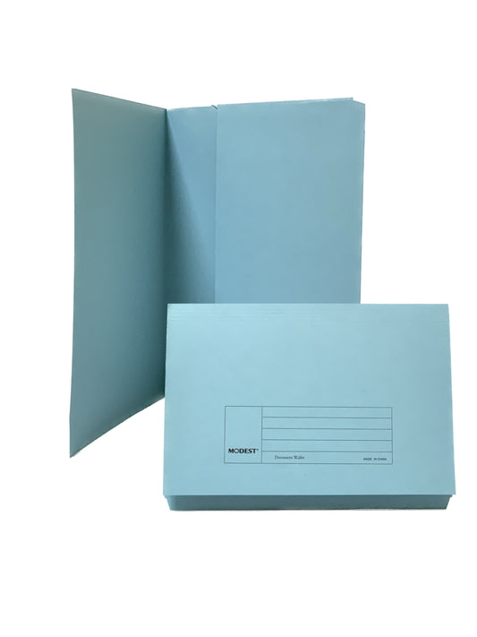 Modest Document Wallet folder a4  blue