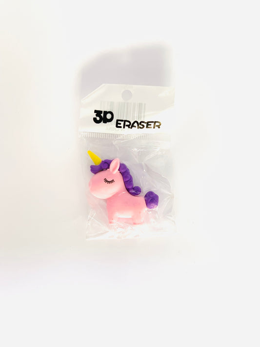 UNI CORN 3D ERASER PINK