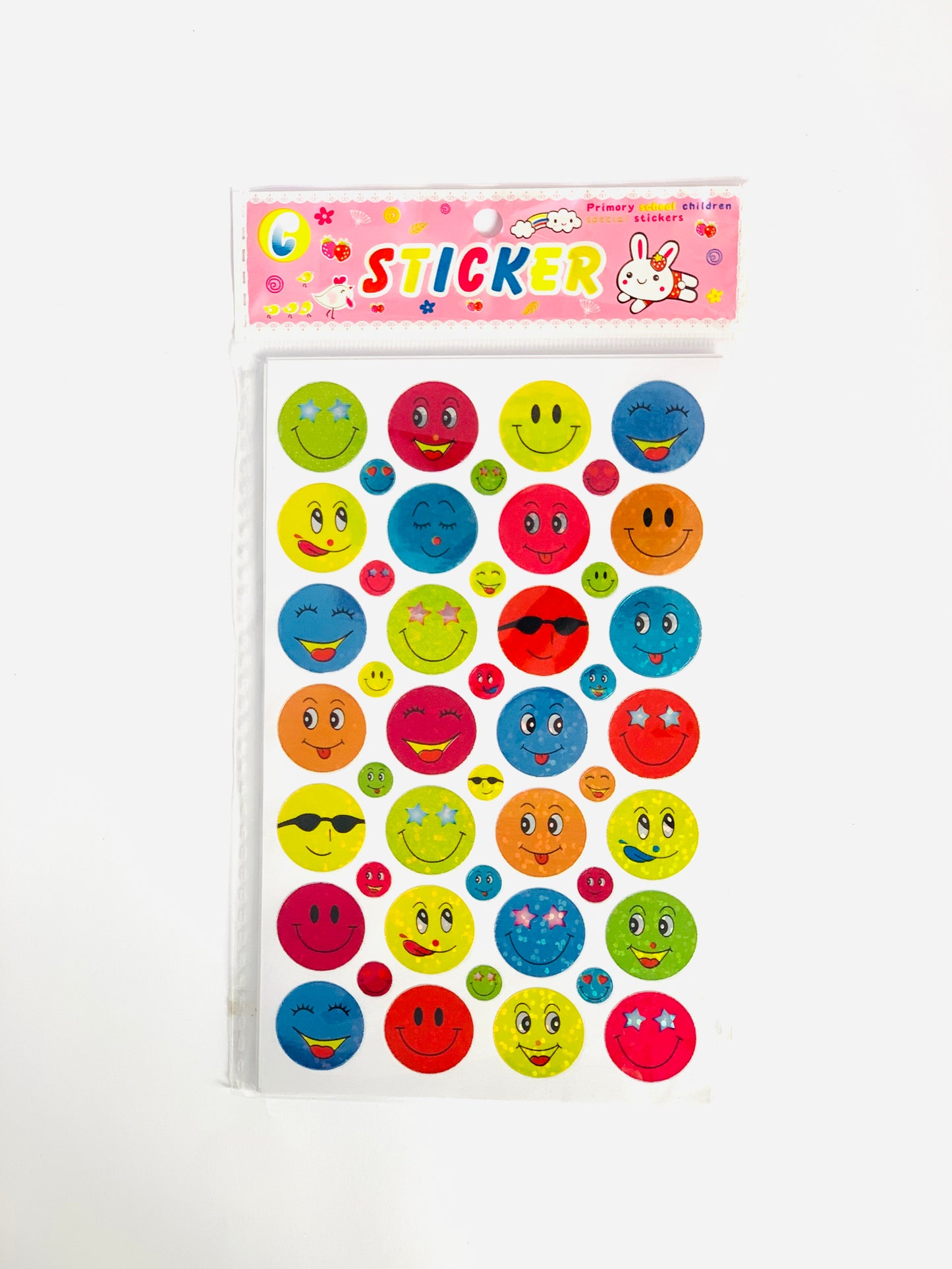 SMILEY STICKERS 1X10 SHEET