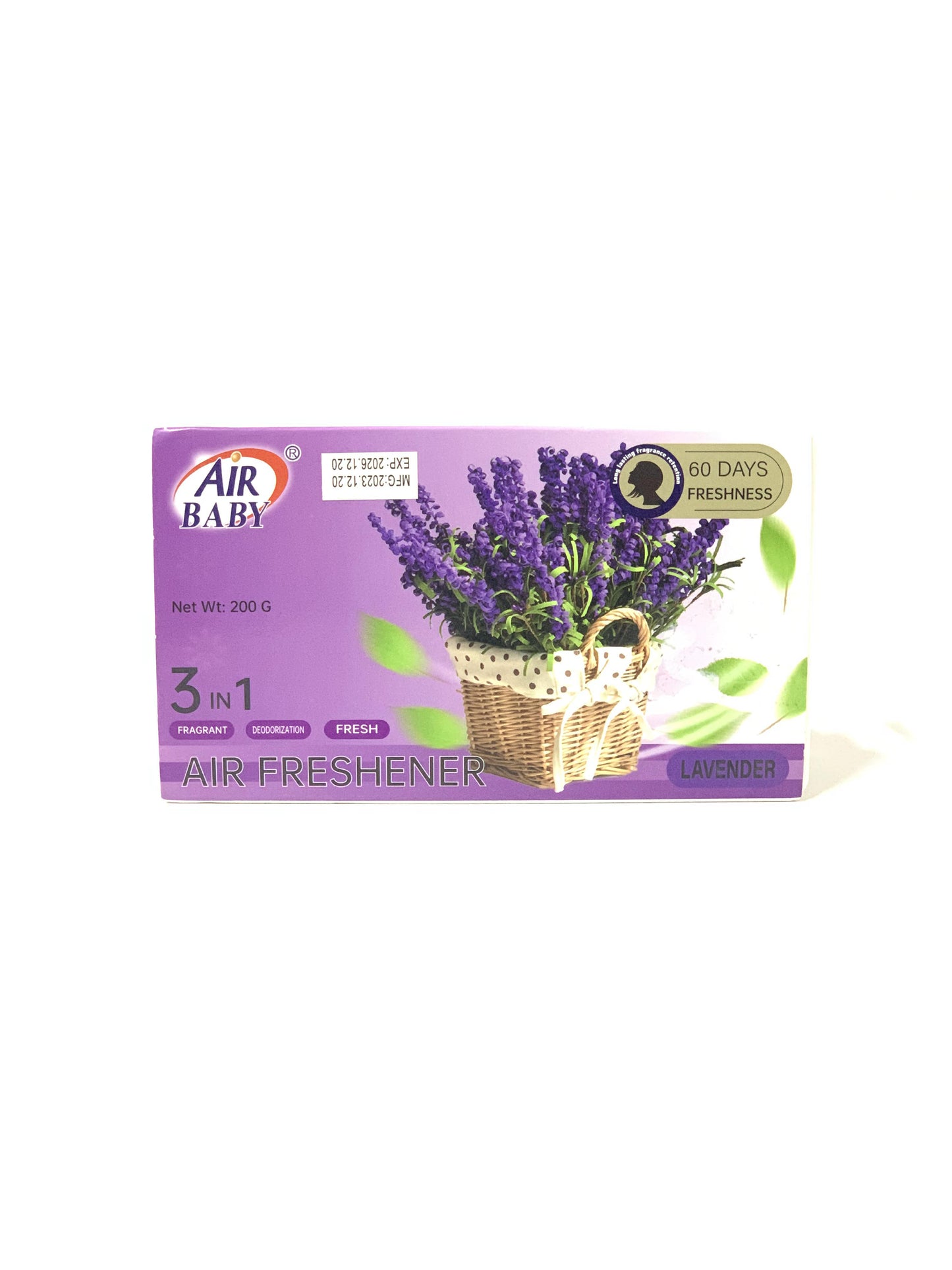 AIR BABY 60 DAYS FRESHINESS 200G AIR FRESHENER LEVENDER