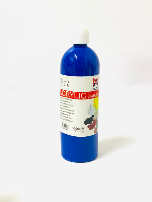 AL MOAALAM ACRYLIC PAINT 500 MLBLUE  COLOR