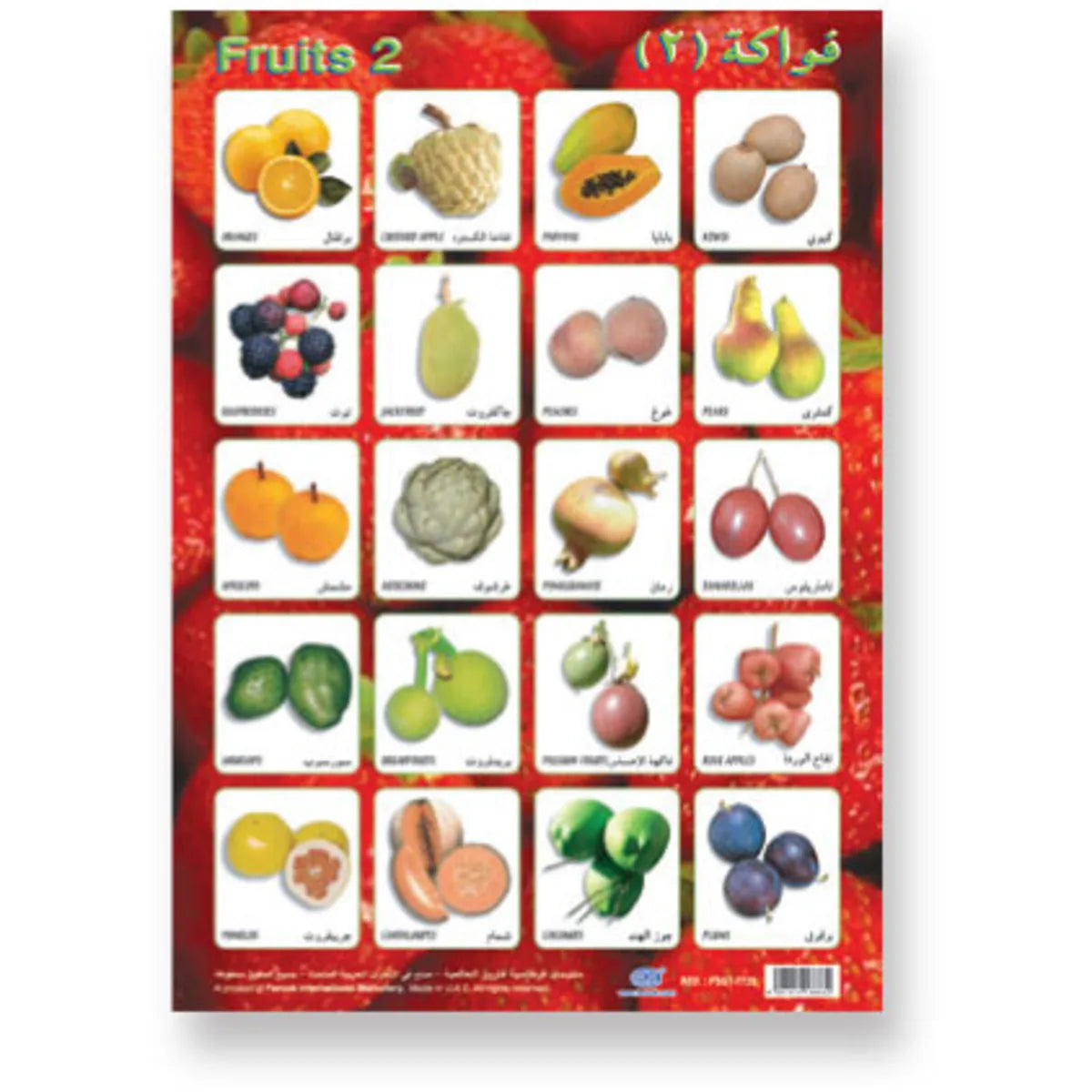 fruits sticker sheet