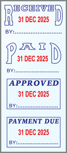 Automatic Inking Stamp With Date (Per Stamp )