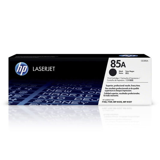 خرطوشة حبر HP 85A LaserJet الأصلية باللون الأسود.