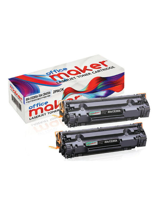 Office Maker CE285A.CB435A.CB436A Black Toner Cartridge Set