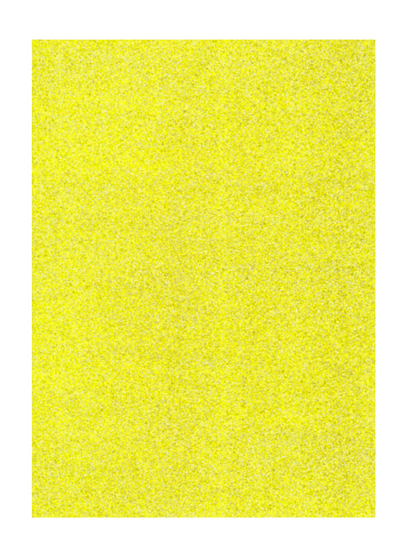 EVA FOAM GLITTER SHEET 50X70  YELLOW