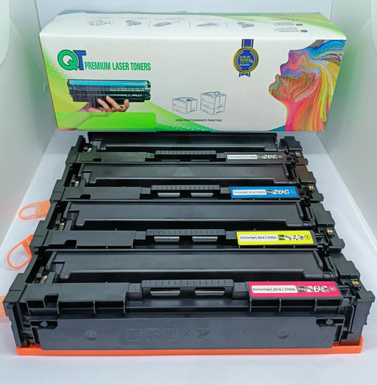 QT 4pc Compatible HP Toner 201A Set (CF400A, CF401A,CF402A,CF403A)